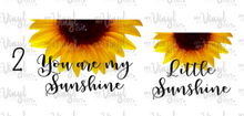 Load image into Gallery viewer, Waterslide Decal You are my Sunshine/Little Sunshine Choose one