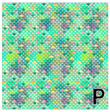 Load image into Gallery viewer, Printed HTV MULTICOLOR MERMAID SCALES Pattern 12 x 12 inch sheets