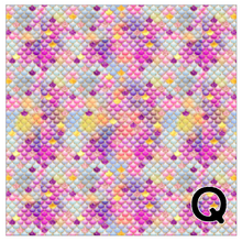 Load image into Gallery viewer, Printed Adhesive Vinyl MULTICOLOR MERMAID SCALES Pattern Vinyl 12 x 12 inch sheets