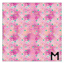 Load image into Gallery viewer, Printed HTV MULTICOLOR MERMAID SCALES Pattern 12 x 12 inch sheets