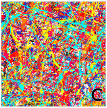 Load image into Gallery viewer, Printed Adhesive Vinyl PAINT SPLATTER Patterned Vinyl 12 x 12 sheet