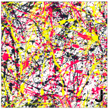 Load image into Gallery viewer, Printed Adhesive Vinyl PAINT SPLATTER Patterned Vinyl 12 x 12 sheet