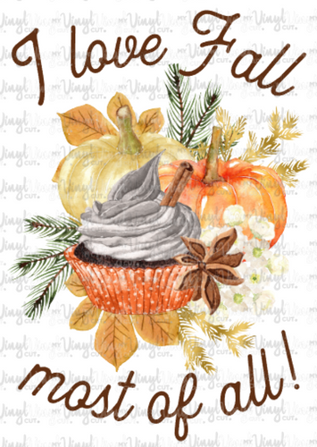 Waterslide Decal Fall Pumpkin Spice Latte