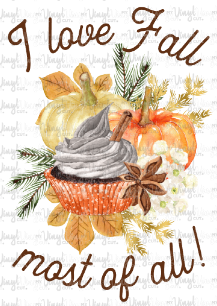 Waterslide Decal Fall Pumpkin Spice Latte