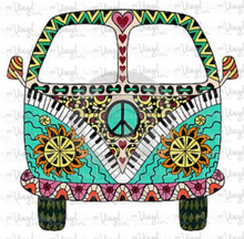 Load image into Gallery viewer, Waterslide Decal Hippie Van