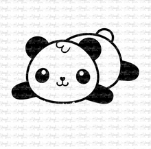 Load image into Gallery viewer, Waterslide Decal Panda Lying Down