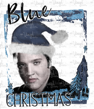 Load image into Gallery viewer, Waterslide Decal Blue Christmas