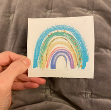 Load image into Gallery viewer, Sticker | 39E | Pastel Rainbow | Waterproof Vinyl Sticker | White | Clear | Permanent | Removable | Window Cling | Glitter | Holographic