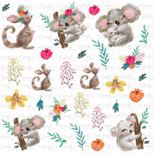 Load image into Gallery viewer, Waterslide Sheet Baby &amp; Mama Koala and Kangaroo