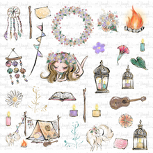 Load image into Gallery viewer, Waterslide Sheet Boho Camping Tent Theme