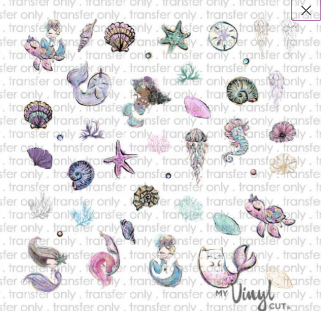 Sticker Sheet MERMAIDS, PLEASE Full Sheet