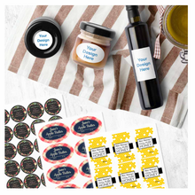 Load image into Gallery viewer, My Vinyl Cut Brand Blank Sticker KIT 10 Printable Sheets + 10 Assorted Glossy Holographic Laminate INKJET or LASER