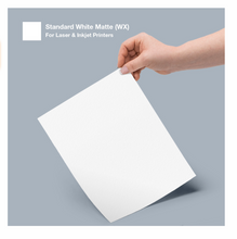 Load image into Gallery viewer, My Vinyl Cut Brand Blank Sticker KIT 10 Printable Sheets + 10 Assorted Glossy Holographic Laminate INKJET or LASER