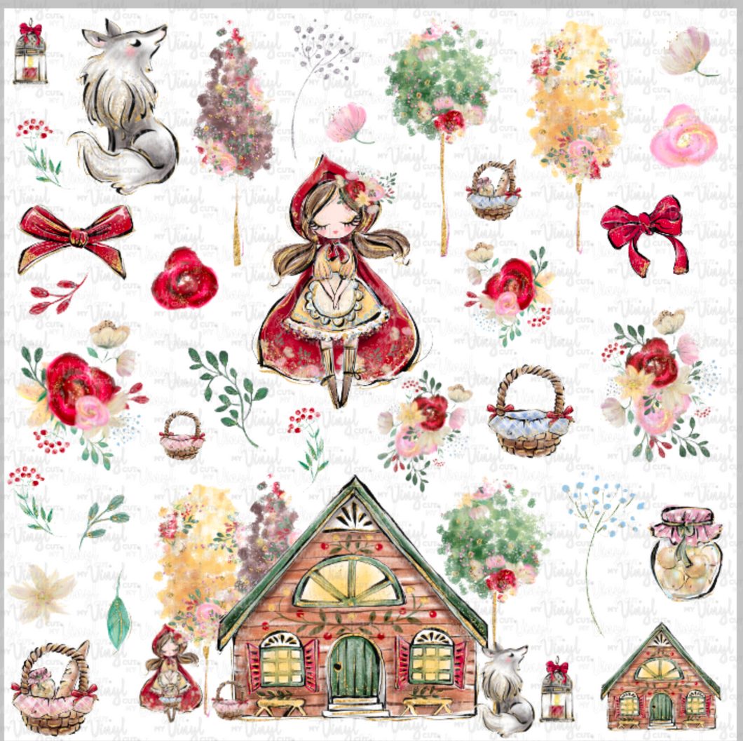 Waterslide Sheet Little Red Riding Hood Theme