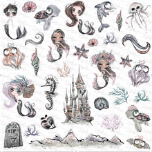Load image into Gallery viewer, Waterslide Sheet Halloween Mermaids
