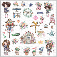 Load image into Gallery viewer, Waterslide Sheet Gardening Theme