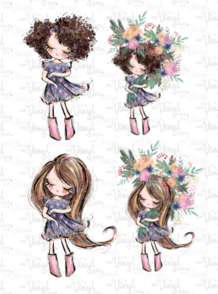 Waterslide Sheet Gardening Theme