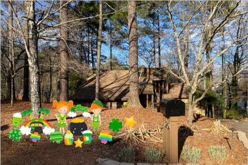 Yard Art St. Patrick's Day RENTAL