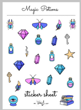 Load image into Gallery viewer, Sticker Sheet 26 Set of little planner stickers Magic Potions