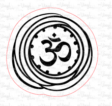 Load image into Gallery viewer, Sticker 7o Yoga Element OHM with Frame CLEARANCE
