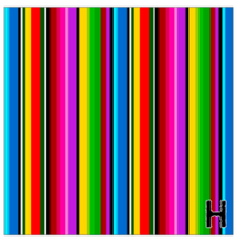 Load image into Gallery viewer, Printed HTV SERAPE MEXICAN BLANKET Patterned Heat Transfer Vinyl 12 x 12 sheet