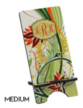 Load image into Gallery viewer, Patterned Phone Stand Several Sizes Several Patterns From Which to Choose