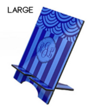 Load image into Gallery viewer, Patterned Phone Stand Several Sizes Several Patterns From Which to Choose