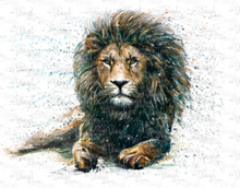 Load image into Gallery viewer, Waterslide Decal Watercolor Lion