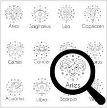 Load image into Gallery viewer, Waterslide Decal Sheet 12 x 12 inch Zodiac Signs