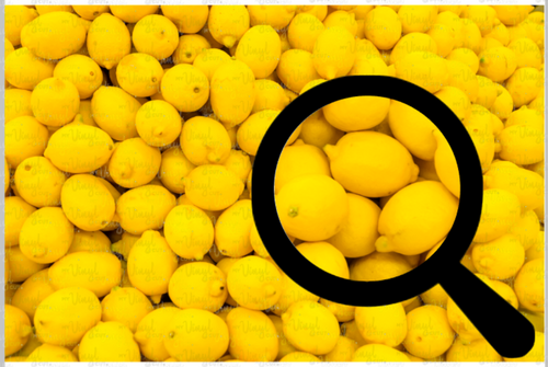 Printed Adhesive Vinyl and HTV REALISTIC LEMONS Pattern 12 x 8 inch sheet