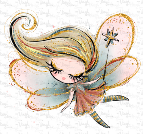 Waterslide Decal 11B (#3) Fall Fairy with Yellow Hair