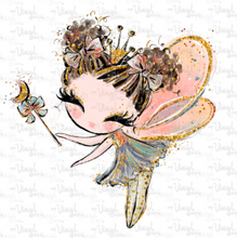 Load image into Gallery viewer, Waterslide Decal 11B Fall Fairy with Brown Hair