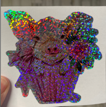 Load image into Gallery viewer, Sticker 47K Pig Cupcake