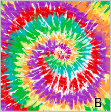 Load image into Gallery viewer, Printed Adhesive Vinyl TIE DYE RAINBOW Patterned Vinyl 12 x 12 sheet