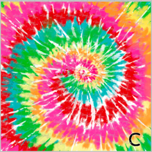 Load image into Gallery viewer, Printed Adhesive Vinyl TIE DYE RAINBOW Patterned Vinyl 12 x 12 sheet