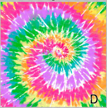 Load image into Gallery viewer, Printed Adhesive Vinyl TIE DYE RAINBOW Patterned Vinyl 12 x 12 sheet