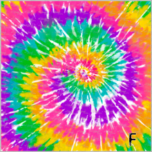 Load image into Gallery viewer, Printed Adhesive Vinyl TIE DYE RAINBOW Patterned Vinyl 12 x 12 sheet