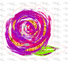 Load image into Gallery viewer, Sticker 23P Halloween Magenta Flower
