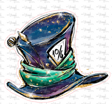 Load image into Gallery viewer, Sticker 21G Alice in Wonderland Mad Hatter Hat