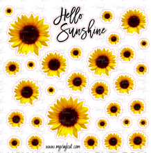 Load image into Gallery viewer, Sticker Sheet Sunflowers Full 12 x 12 inch Sheet