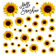 Load image into Gallery viewer, Sticker Sheet Sunflowers Full 12 x 12 inch Sheet