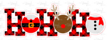 Load image into Gallery viewer, Sticker | 26B | Ho Ho Ho | Waterproof Vinyl Sticker | White | Clear | Permanent | Removable | Window Cling | Glitter | Holographic