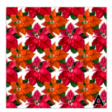 Load image into Gallery viewer, Printed Vinyl Christmas Poinsettia Print Choose HTV Adhesive Vinyl