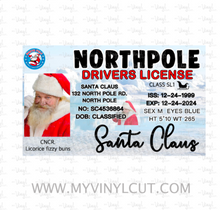 Load image into Gallery viewer, Santa License | Santa Sleigh License | Lost Drivers License | Christmas Decorations | Christmas Eve Tradition