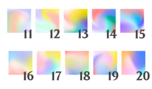 Load image into Gallery viewer, Printed Adhesive Vinyl Gradient Pattern ONE 12 x 12 inch sheet 50 to choose from