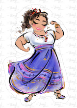 Load image into Gallery viewer, Sticker | 42D | Luisa | Waterproof Vinyl Sticker | White | Clear | Permanent | Removable | Window Cling | Glitter | Holographic