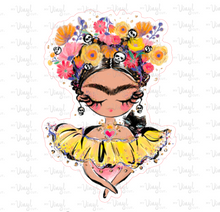 Load image into Gallery viewer, Sticker | 62M | Frida | Waterproof Vinyl Sticker | White | Clear | Permanent | Removable | Window Cling | Glitter | Holographic