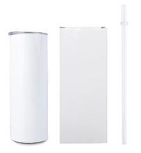 Load image into Gallery viewer, Drinkware 20 oz Halloween Theme Oogie Boogie Nightmare Tall Skinny Tumbler Sublimated Design