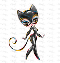 Load image into Gallery viewer, Sticker | 66M | SUPER HERO GIRL | Waterproof Vinyl Sticker | White | Clear | Permanent | Removable | Window Cling | Glitter | Holographic
