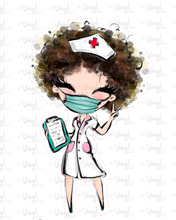 Load image into Gallery viewer, Sticker | 22I | Nurse | Waterproof Vinyl Sticker | White | Clear | Permanent | Removable | Window Cling | Glitter | Holographic